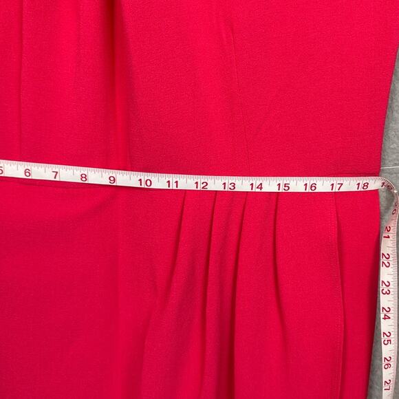 Julia Jordan Plus Size Knot Tulip Hem Dress Melon Pink SZ 16  Barbiecore Glam - Picture 6 of 10